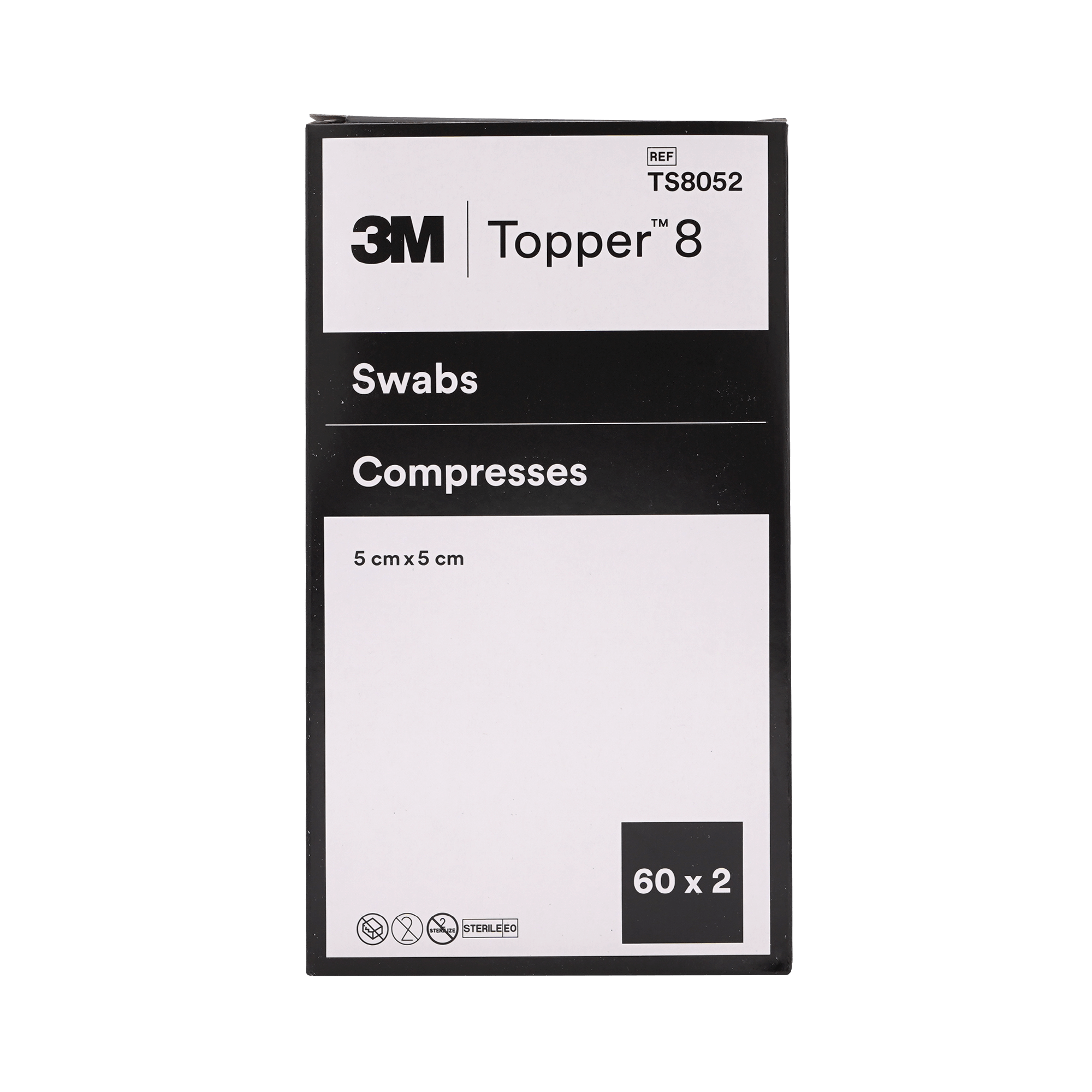 3M Topper 8 Kompressen 5 x 5 cm steril (60 x 2 Stk.)
