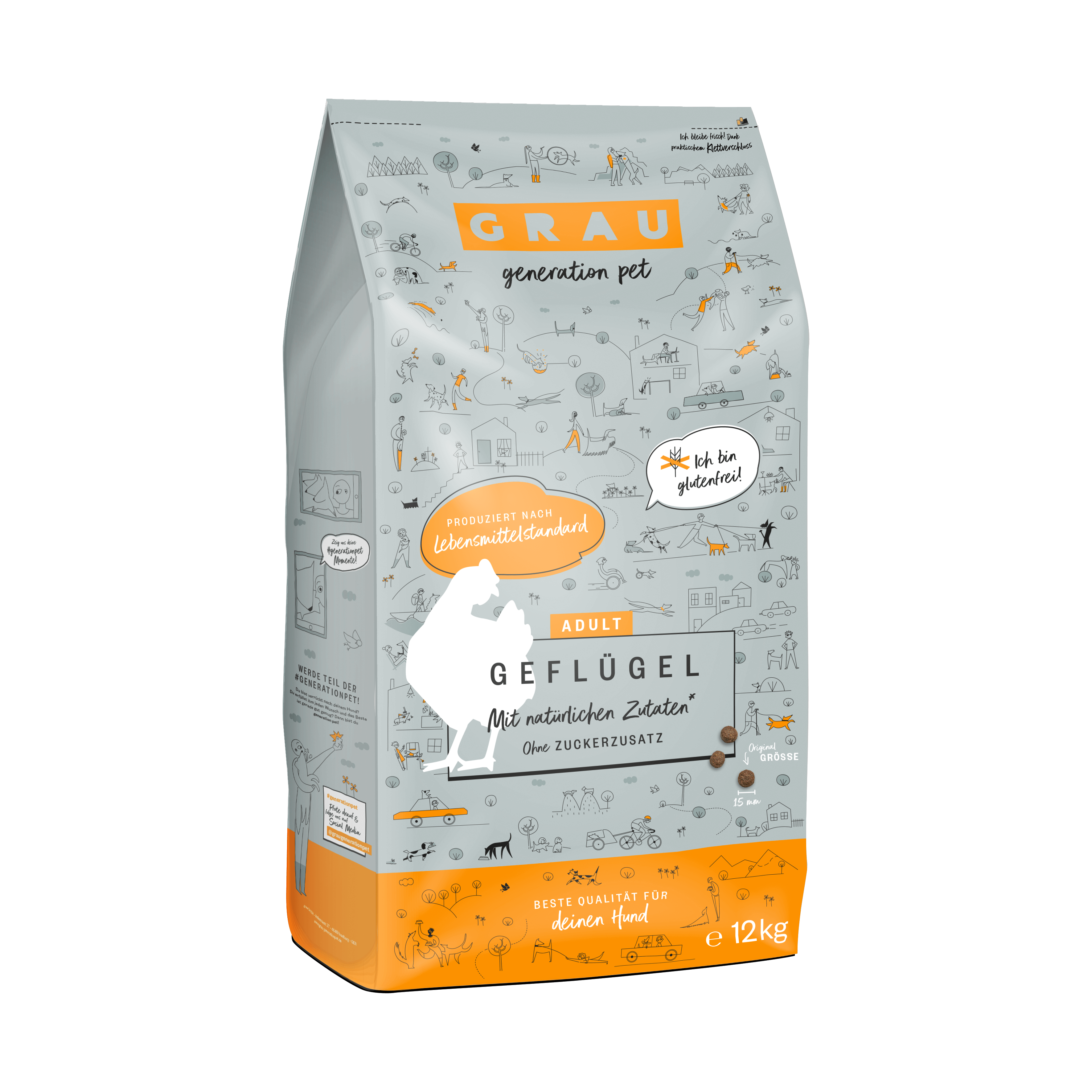 Grau - Geflügel CLASSIC 12kg