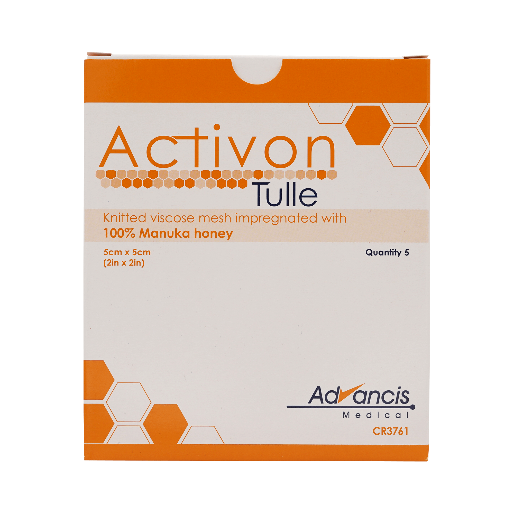 Activon Tulle Honig Wundauflage 5 x 5cm (5 Stk.)