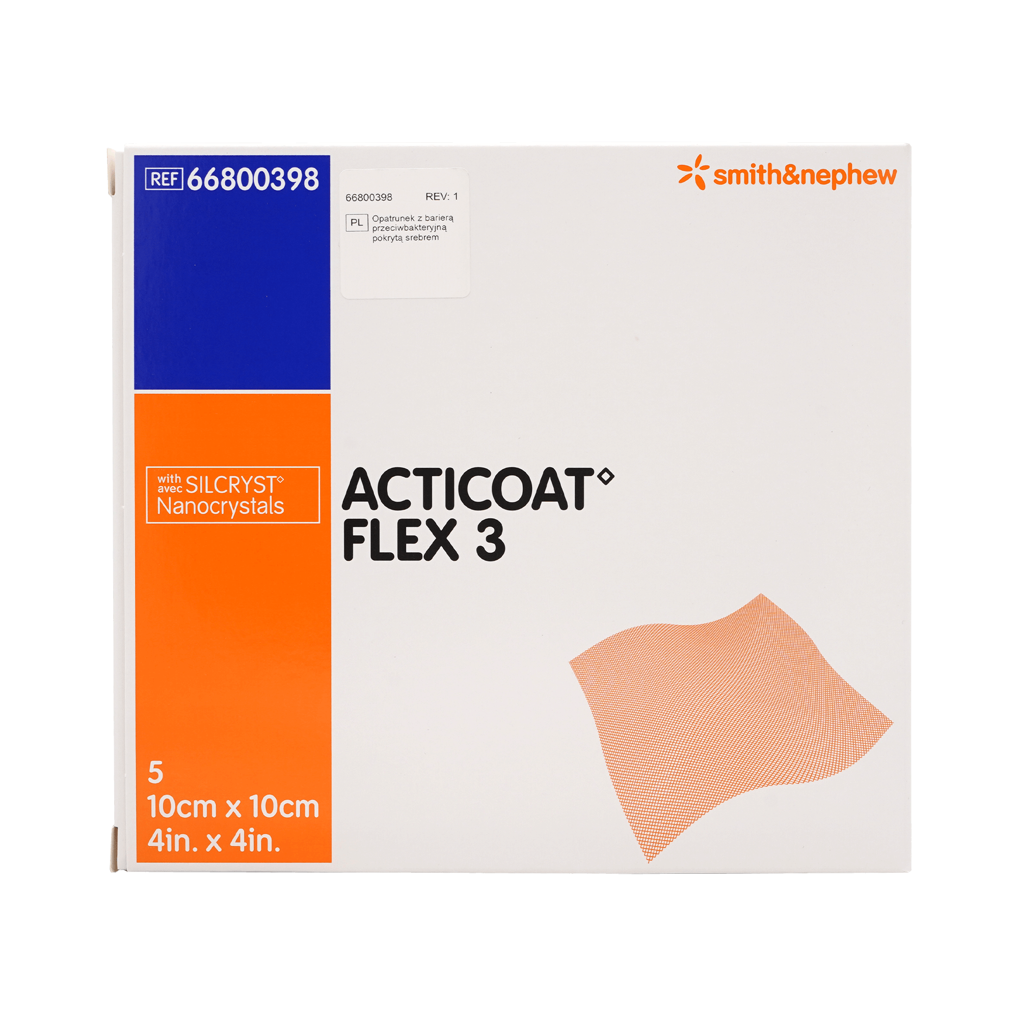 ACTICOAT FLEX 3 Wundauflage 10 x 10 cm (5 Stk.)