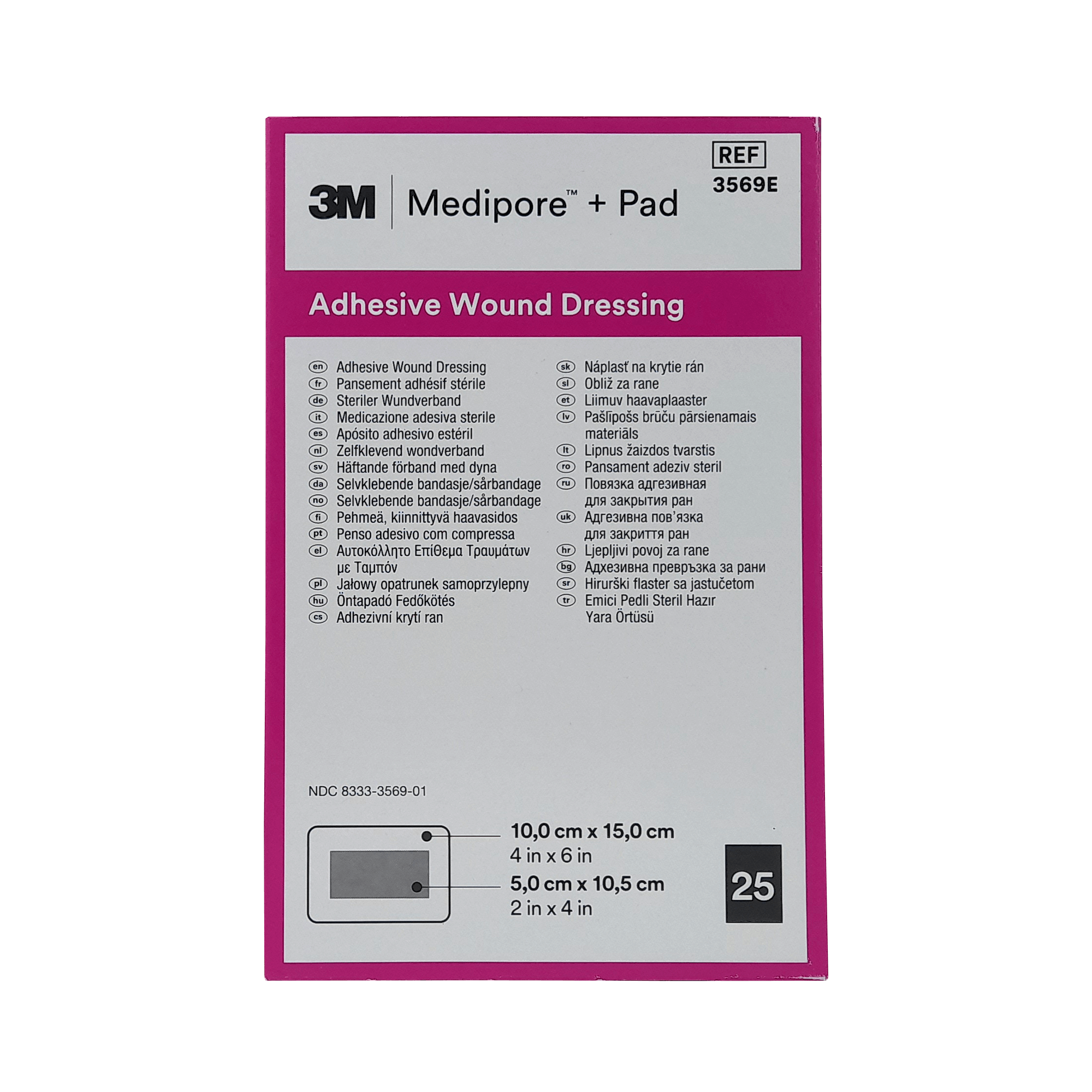 3M Medipore + Pad 10 x 15 cm (25 Stk.)