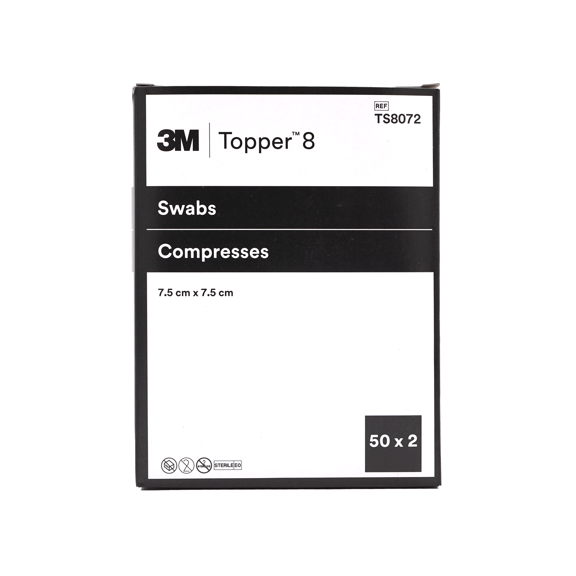 3M Topper 8 Kompressen 7,5 x 7,5 cm steril (50 x 2 Stk.)
