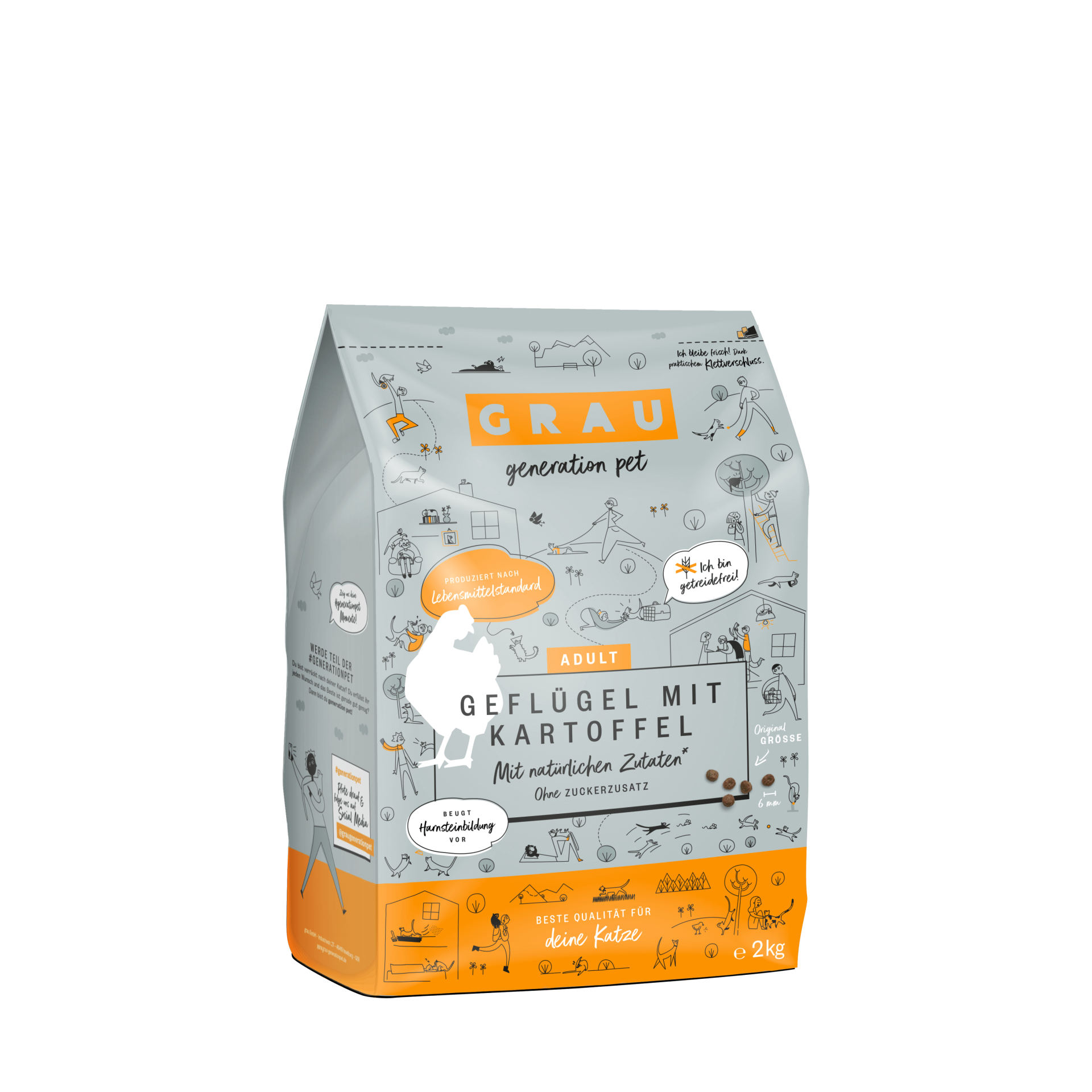 Grau - Geflügel mit Kartoffel 2kg