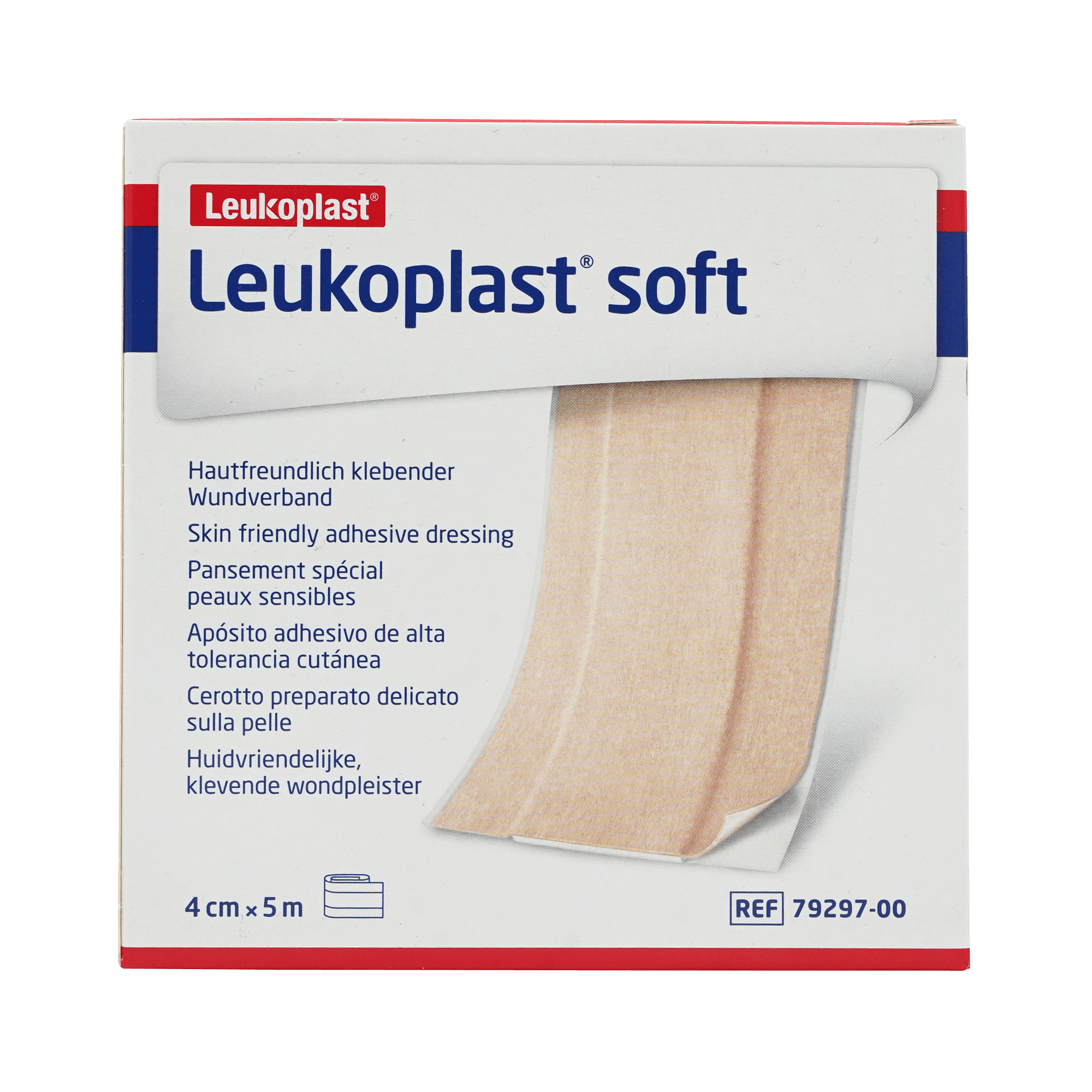 Leukoplast soft Pflaster 4 cm x 5 m Rolle