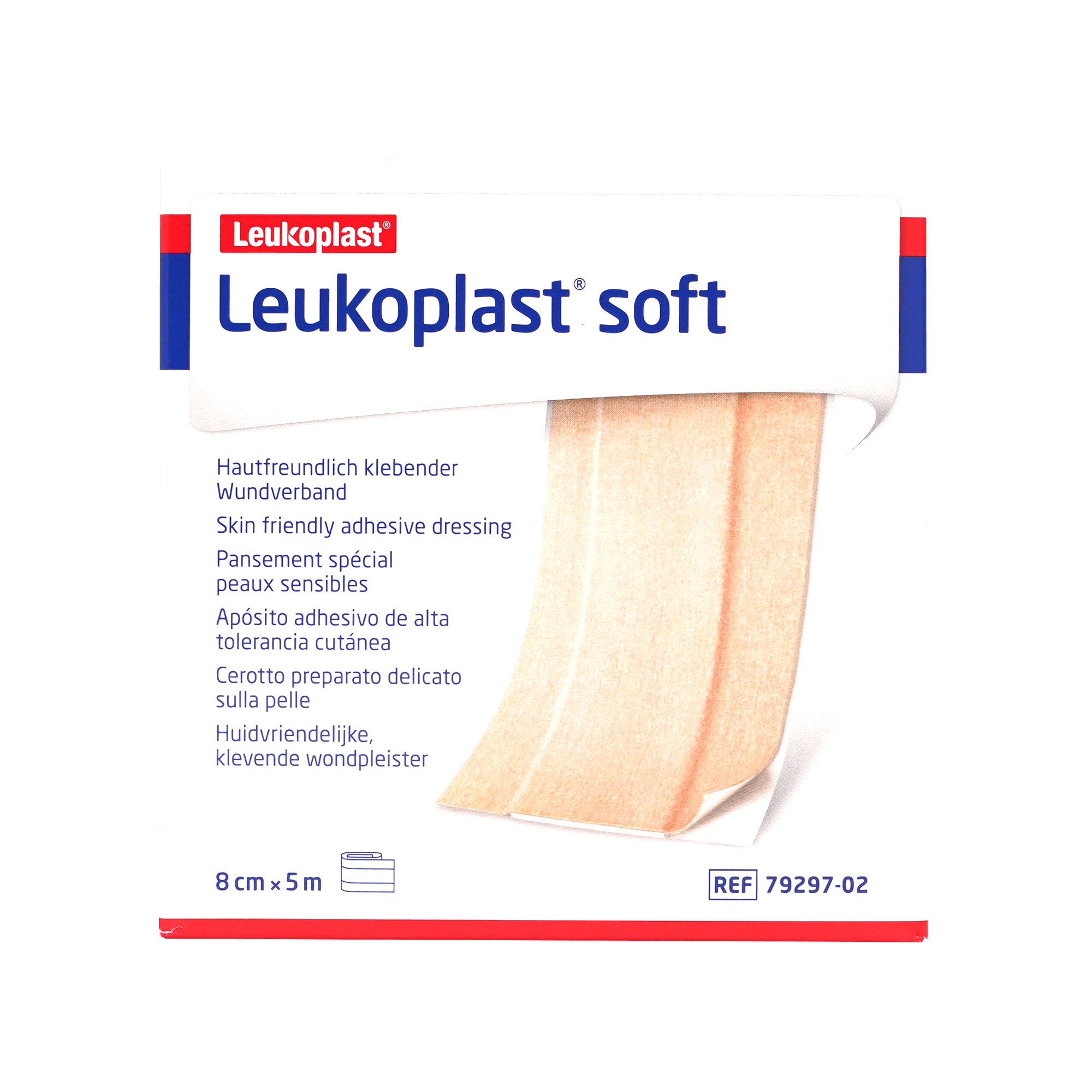 Leukoplast soft Pflaster 8 cm x 5 m Rolle