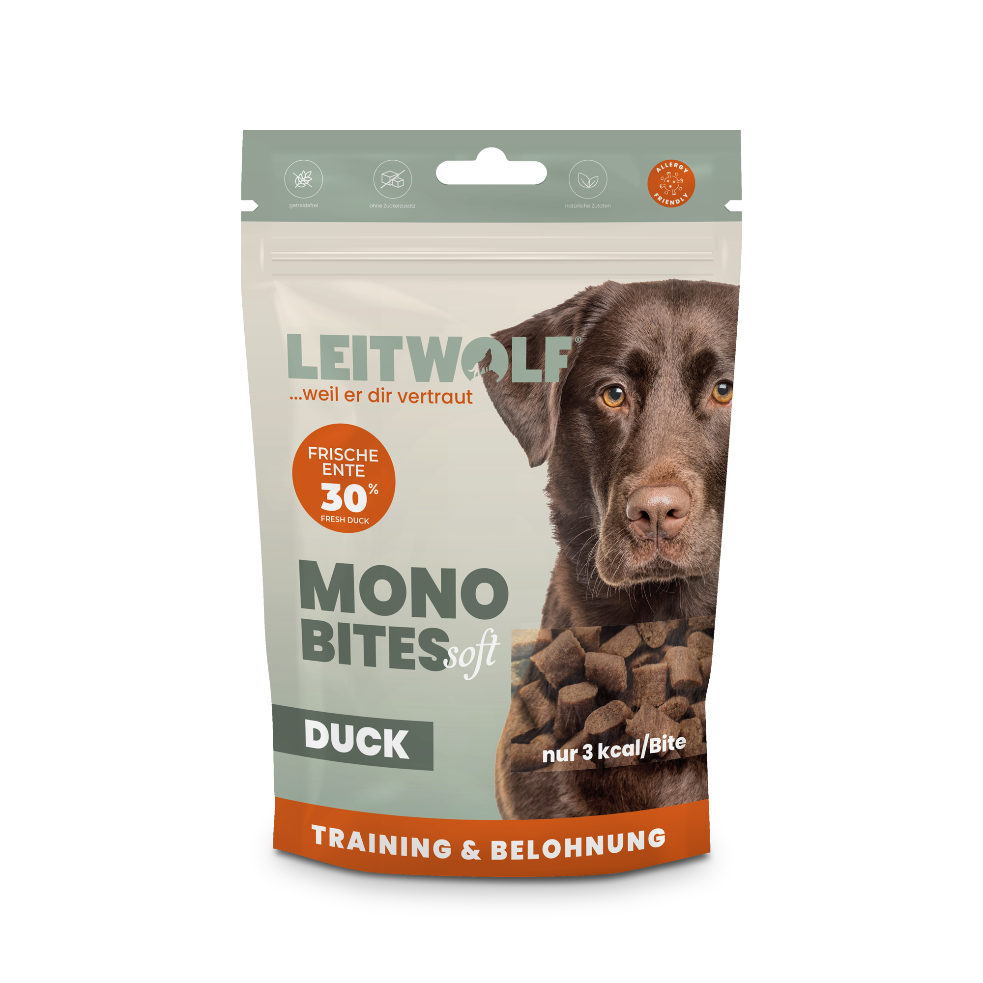 Leitwolf Mono Bites Duck 150 g