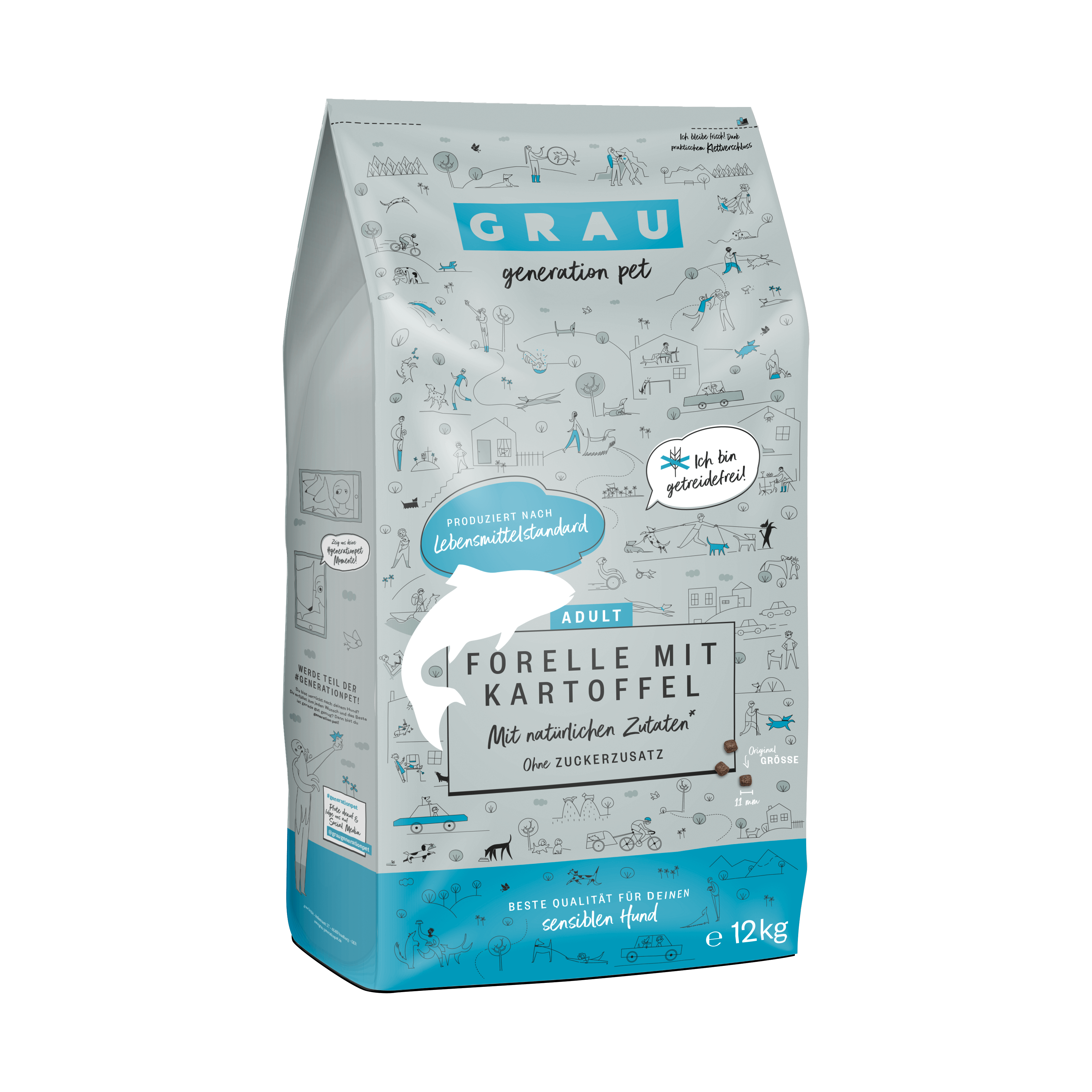 Grau - Forelle & Kartoffel 12kg