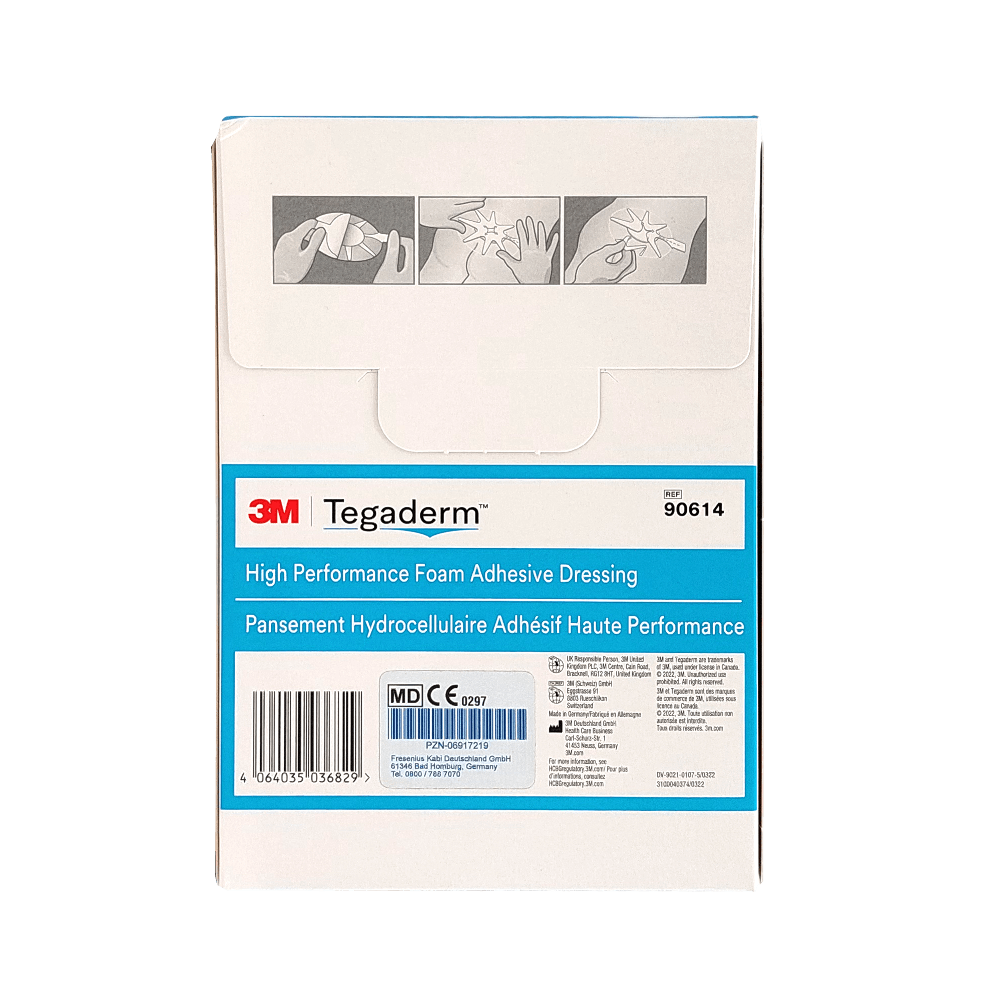 3M Tegaderm Foam Adhesive 6,9 x 7,6 cm oval (10 Stk.)  