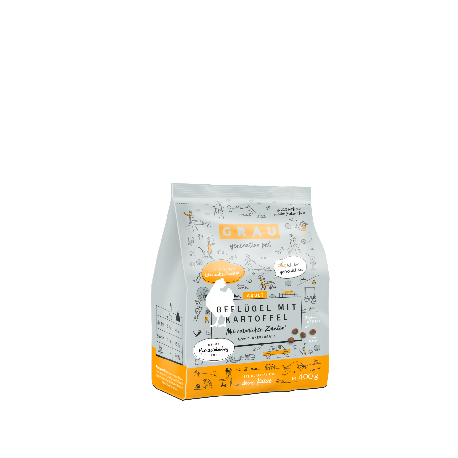 Grau - Geflügel mit Kartoffel 400g